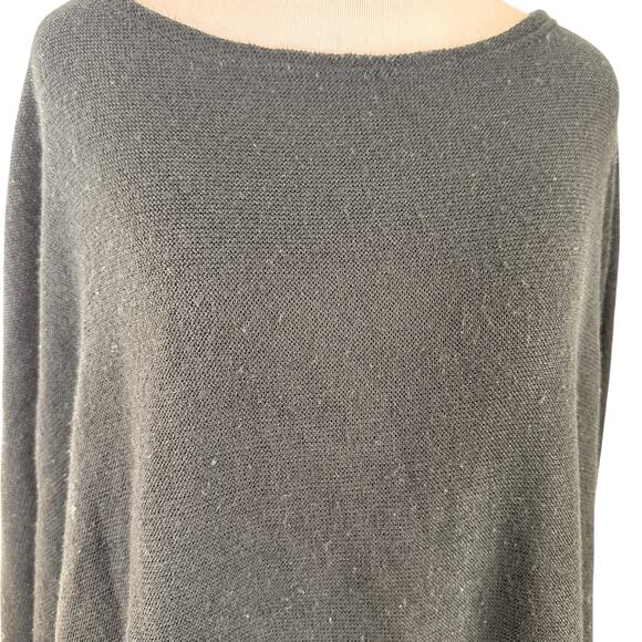 Kavu Wilhelmina Asymmetrical Black Sweater Dolman Long Sleeve Top Size One Size - Picture 2 of 8